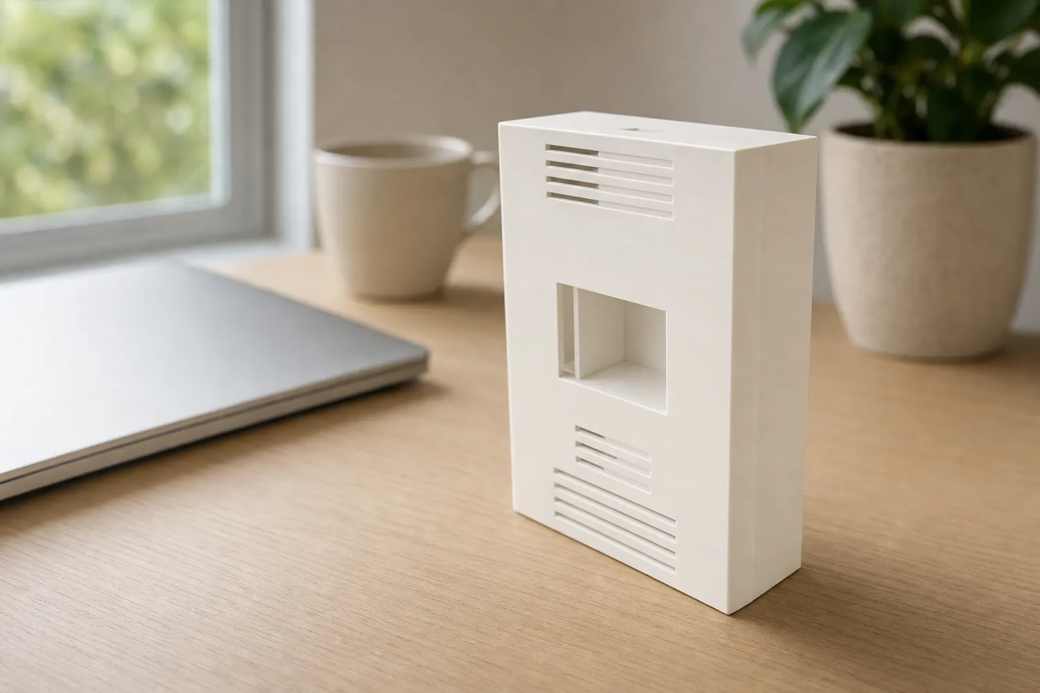 Final render of the Indoor air-quality monitor