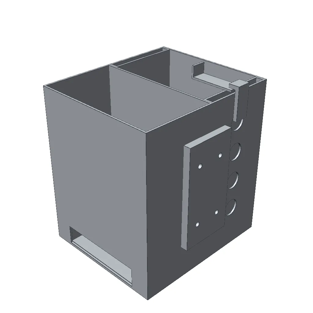 CAD render of the Humanoid torso battery and compute bay